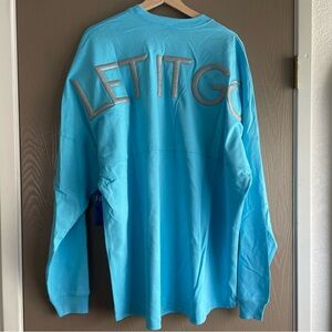 Disney Frozen Broadway Musical Arendelle XL Spirit Jersey Glitter NWT Elsa